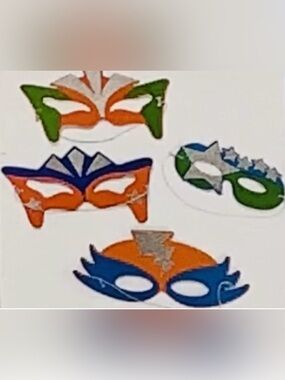 Lot of 12 Foam Masks Crafts Decorations Coplay Theater Mardi Gras Halloween